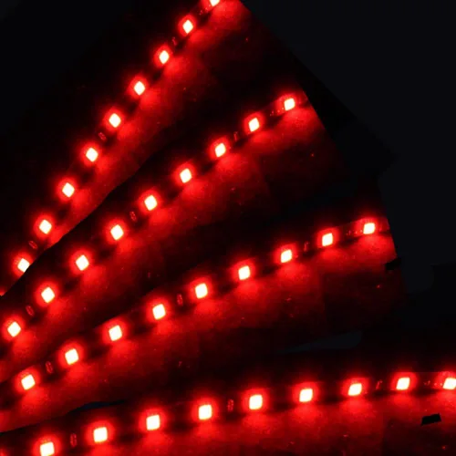 Miniatura 3 de ESUPPORT - Tira de luz LED (12 V, 15 LED, 11.8 in, flexible, impermeable, 4 unidades)