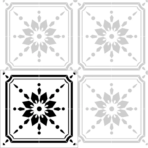 Miniatura 5 de GSS Designs - Plantilla de azulejos de pared reutilizable de 12 x 12 pulgadas, plantillas de arte de dibujo para decoración del hogar