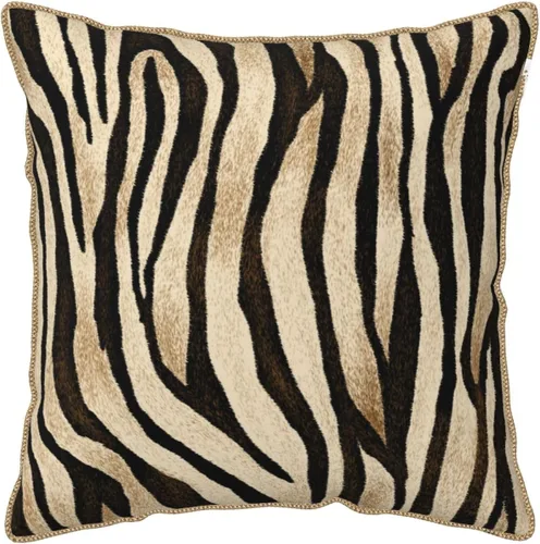 Miniatura 10 de Funda de almohada de terciopelo con estampado de leopardo y guepardo de 18 x 18 pulgadas, funda de almohada cuadrada decorativa en blanco y negro