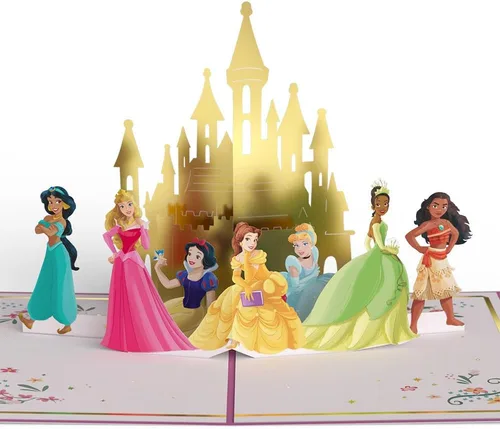Lovepop Tarjeta desplegable de feliz cumpleaños para ella y él, tarjetas de felicitación de cumpleaños de Disney 3D para niños, niñas, hombres,