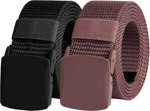 Miniatura 55 de UNGGJKB Men's Tactical Belt, Nylon Casual Elastic Belt, Work Belt That Can Be Cut And Adjusted