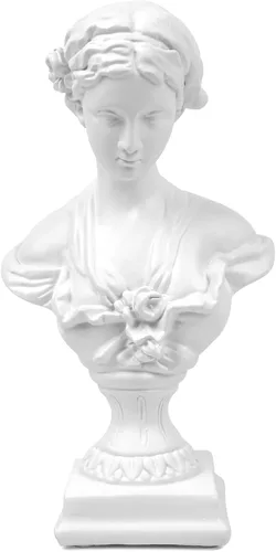 Miniatura 10 de Norrclp Estatua griega de Diana de 12.5 pulgadas, escultura clásica de busto romano de mitología griega para decoración del hogar