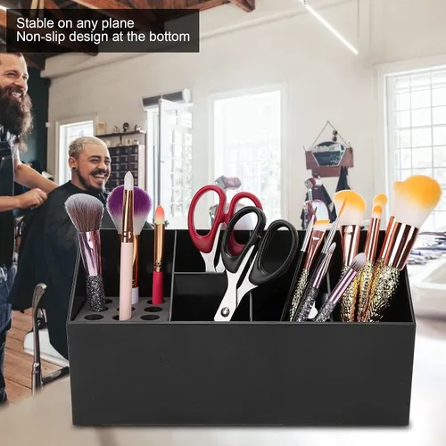 Miniatura 6 de Soporte de tijeras para salón de belleza, soporte para herramientas de peluquero, soporte para tijeras de corte de pelo para peluquería o uso