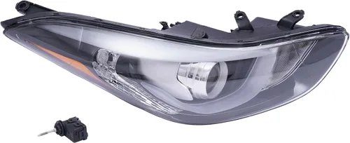 Miniatura 11 de Conjunto de faros delanteros LED halógenos con lente transparente, reemplazo directo para 2014 2015 2016 Hy-uu-nn-dai E-l-aa-nn-tra