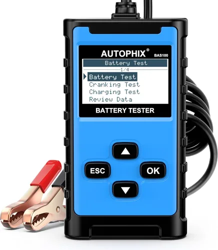 Miniatura 10 de AUTOPHIX Escáner OBD2 2 en 1 con probador de batería, BAS300 Plus 12V 100-2000 CCA carga de batería prueba de arranque lector de código de coche