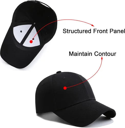 Miniatura 3 de PFFY Paquete de 2 gorras de béisbol para hombre y mujer
