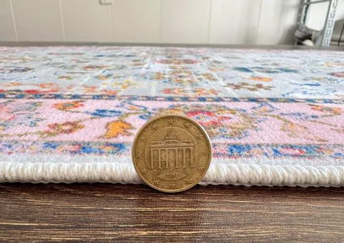Miniatura 95 de GLN Rugs Traditional Collection - Alfombra de felpilla lavable a máquina, tradicional lavable, antideslizante, alfombra de felpilla de pelo corto