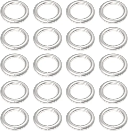 Miniatura 12 de Uniclife 500 mini anillos de metal de 0.236 pulgadas para joyas, collares, pulseras, aretes y adornos de manualidades Bucles dobles