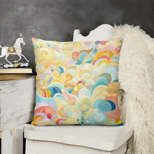 Miniatura 14 de Blue Cat in Bloom - Funda de almohada decorativa cuadrada suave con estampado de doble cara de 12 x 12 pulgadas, adorables almohadas de animales