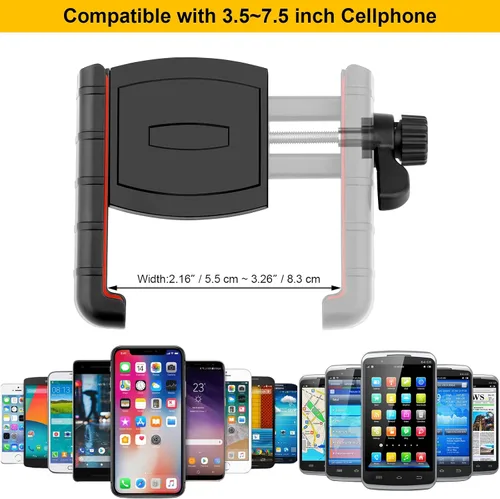 Miniatura 6 de Soporte magnético para teléfono de gimnasio, rótula de metal con base magnética fuerte, soporte para teléfono, accesorios de gimnasio para hombres