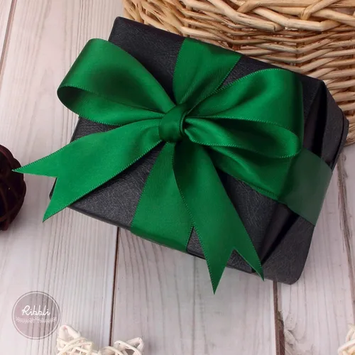 Miniatura 363 de Ribbli - Cinta de satén de doble cara dorada, 1/2 pulgada x 25 yardas, uso para ramo de lazos de manualidades, envoltura de regalos, decoración