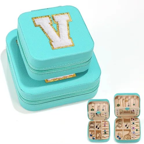 Parima Regalos de cumpleaños para mujeres, juego de 2 piezas de joyería de viaje, regalos de viaje, regalos para amigas, regalos personalizados,