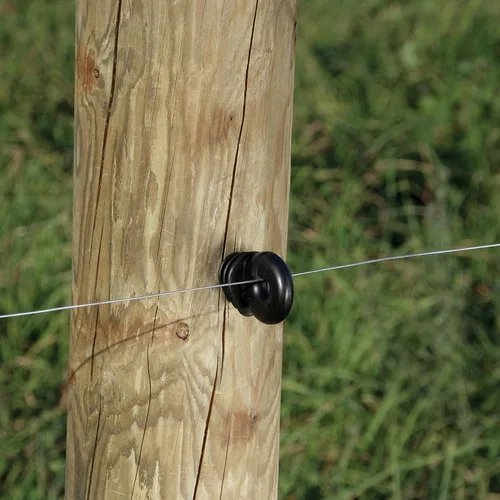 Miniatura 3 de Zareba IWSIRB-Z - Insluador de anillos para cercas eléctricas, paquete de 25, uso con alambre, polietileno, incluye 25 aisladores de anillo