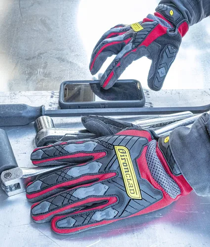 Miniatura 3 de Ironclad Command Impact 360 Cut A6 Guantes de trabajo; Guantes de pantalla táctil con palma y dedos conductivos, protección contra impactos, lavable