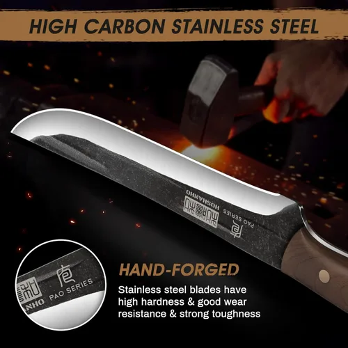 Miniatura 2 de HOSHANHO Cuchillo de deshuesado de 6.7 pulgadas para corte de carne, cuchillo de filetear súper afilado para pescado, cuchillos de carnicero