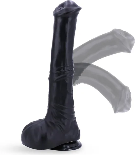 Consolador de caballo de 12.5 pulgadas de largo, gran realista, pene monstruo, enchufe anal con ventosa, consoladores anales para punto G, juguetes