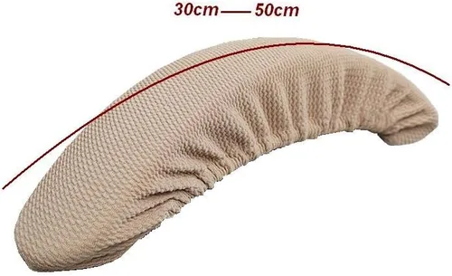 Miniatura 2 de Isccdy Fundas Protectoras Almohadillas Extraíbles y Lavables para Reposabrazos de Silla de Oficina (Beige)