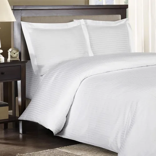 Miniatura 10 de Royal Hotel Bedding Juego de funda de edredón de 300 hilos, tamaño California King y 1 edredón alternativo de plumón de ganso siberiano, 100% Gris