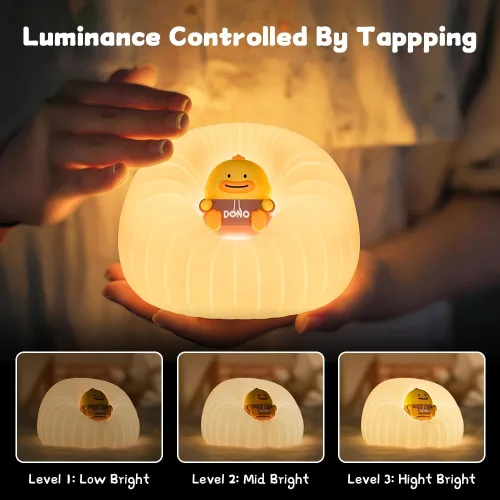 Miniatura 2 de Luces nocturnas para niños, lámpara táctil recargable de 3 brillos para cuarto de bebé 3 brillo ajustable, apagado automático, control táctil