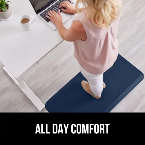 Miniatura 7 de GORILLA GRIP Alfombrillas de cocina cómodas y acolchadas para el piso, superficie superior suave impermeable y resistente a las manchas, tapete