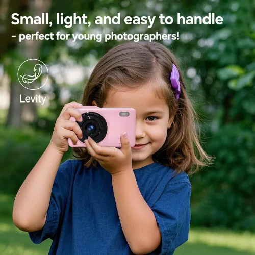 Miniatura 4 de Cámara digital, cámara simulada para niños con tarjeta de 64 GB FHD1080P 16x Zoom anti vibración, exquisita compacta y portátil para niños, niñas