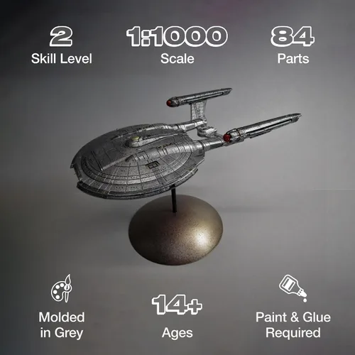 Miniatura 2 de Polar Lights Star Trek NX-01 Enterprise (Snap) Kit de modelo a escala 1:1000 2T
