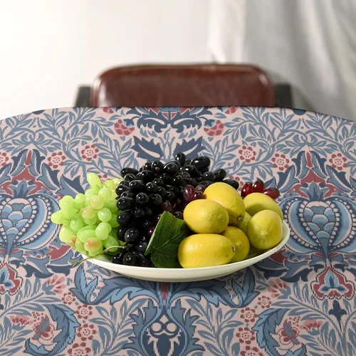 Miniatura 201 de Mantel Floral Retro de Pájaros, Diseño Original Bohemio William Morris Estampado Cubierta de Mesa para Hogar Picnic Fiesta Comedor Cocina William