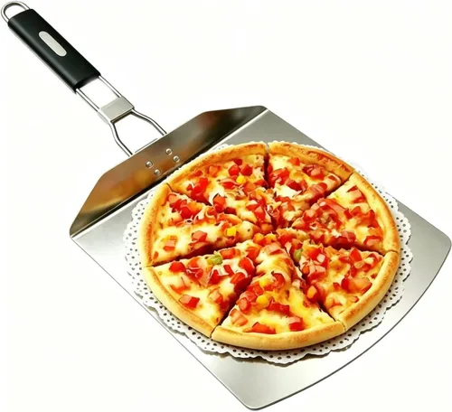 Palas para pizza, palas de pizza de metal, pala de pizza de acero para horno, pala de pizza. Herramientas esenciales de cocina para hacer una