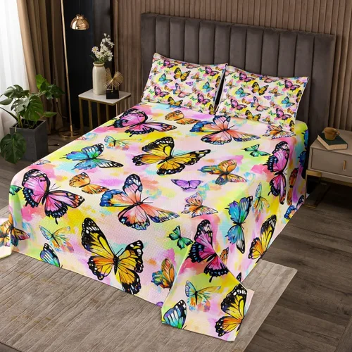 Miniatura 8 de Castle Fairy Daisy Florals Bedspread Twin Size,Cartoon Wildflowers Coverlet Set for Kids Girls Teens Adults Bedroom Decor,Retro Country