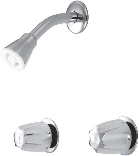 Miniatura 4 de Kingston Brass KF112 Americana - Válvula central para bañera y ducha de 8.0 in, con mango doble, cromo pulido