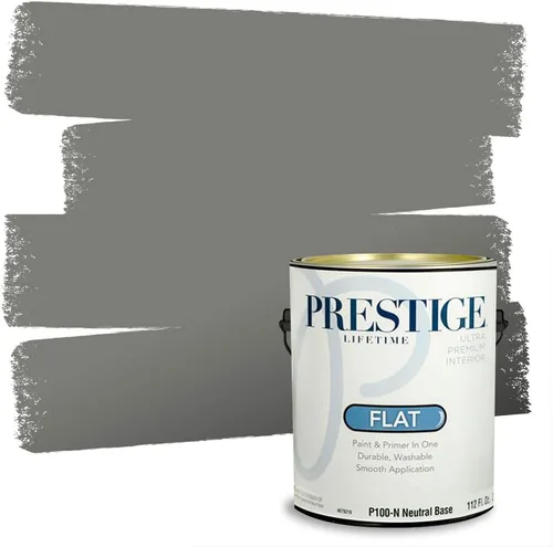 Miniatura 189 de PRESTIGE Paints - Pintura interior e imprimación en uno, 1 galón, cáscara de huevo, pimienta envejecida