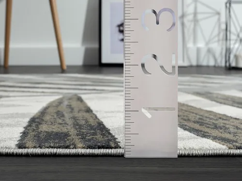 Miniatura 9 de Abani Alfombra decorativa de estilo ecléctico moderno con diseño de hojas de palma, color marrón, gris y beige (4 x 6 pies, gris y marrón)