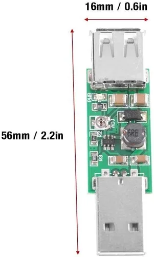 Miniatura 9 de Módulo convertidor Boost, ajustable de 5 V a 6-15 V DC-DC Step-Up Fuente de alimentación compacta y duradera para proyectos de electrónica DIY