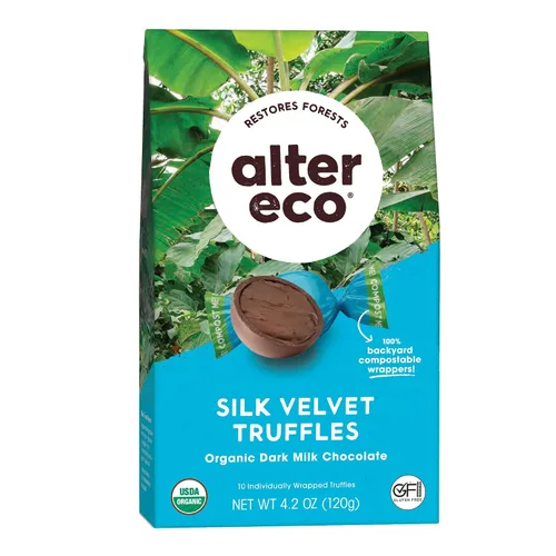 Miniatura 12 de Trufas de chocolate Organic Velvet de Alter Eco, 0.42 onzas (paquete de 60)