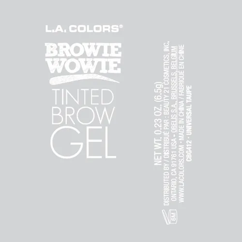Miniatura 2 de L.A. COLORS Browie Wowie - Gel para cejas tintado, marrón oscuro CBG413