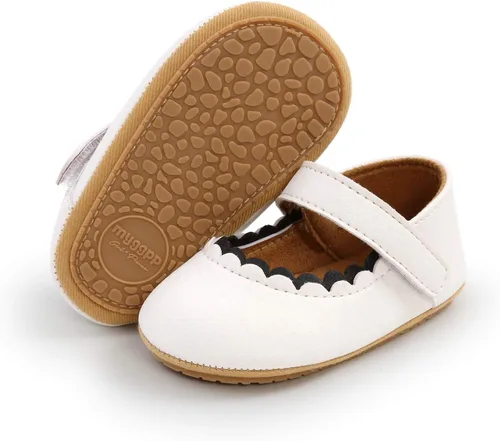 SOFMUO Mary Jane - Zapatos planos con lazo, zapatos de ballet para niñas pequeñas, primeros caminantes, para boda, Navidad, zapatos de vestir