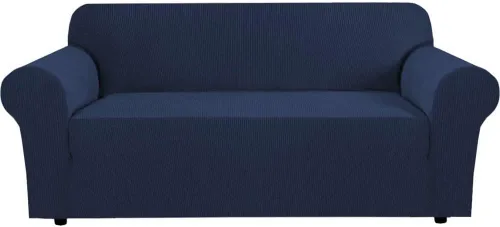 Miniatura 66 de H.VERSAILTEX Fundas elásticas para sofá, fundas de sofá para perros, fundas para sofá de 3 asientos con tela jacquard gruesa a cuadros con parte