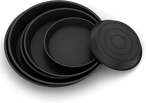 Paquete de 6 platillos para plantas de 4, 6, 8 pulgadas, bandejas de plástico resistentes y duraderos, accesorios para macetas para interiores y