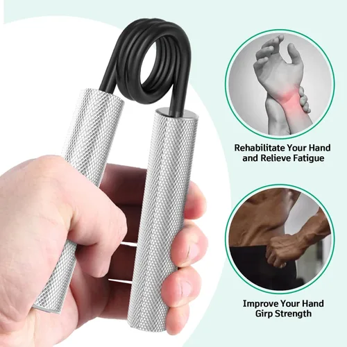 Miniatura 3 de ZEAGUS Entrenador de fuerza de agarre, paquete de 6, fortalecedor de agarre de mano de metal de 50 libras a 300 libras, ejercitador de antebrazo