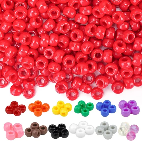 Miniatura 10 de Kit de Fabricación de Pulseras Dowsabel, Cuentas para Hacer Pulseras Poni, Kandi, Arcilla Polimérica, Cuentas con Cara Sonriente y Letras para Hacer