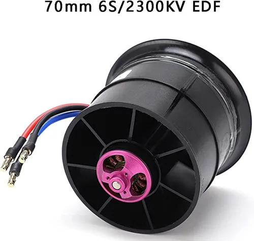 Miniatura 3 de Powerfun EDF 2.756 in 12 cuchillas ventilador conducido con motor RC sin escobillas 2300KV equilibrio probado para EDF 6S RC Jet Avión