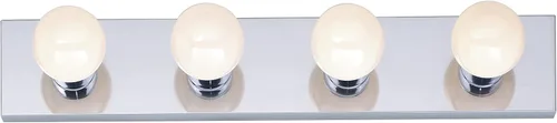 Miniatura 8 de Nuvo Lighting SF77/188 Lámpara de Tocador Transicional de Tres Luces en Acabado de Latón Pulido/Fundido