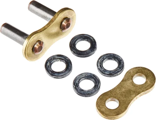 Miniatura 4 de RK Racing Chain BL52GXW-12 - Cadena de anillos XW de 12 eslabones negros y dorados con eslabones de conexión, Dorado