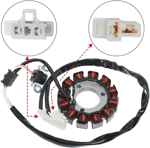 Miniatura 2 de Bobina del estator de la motocicleta de la bobina adecuada para Yamaha MWD300 Tricity 300, CZD300 Evolis 300, CZD300 Evolis 300 ABS para Yamaha