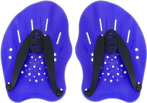 Raquetas de natación de contorno de mano, paletas de entrenamiento de natación con correas ajustables, paletas de mano de natación para mujeres y