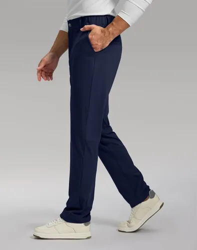 Miniatura 2 de Soothfeel Pantalones de golf para hombre con 5 bolsillos, ajustados, elásticos, casuales, de viaje, pantalones de trabajo para hombre