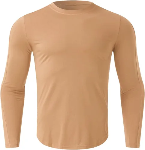 Miniatura 13 de Camisas de compresión atléticas de manga larga para hombre, capa base, camisa de entrenamiento atlético, camisas de compresión, camisetas deportivas