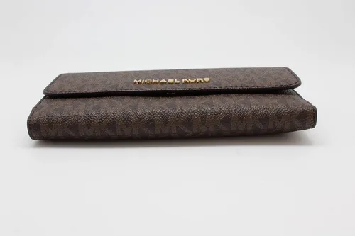 Miniatura 4 de Michael Kors - Cartera de viaje para mujer tamaño grande con tres pliegues