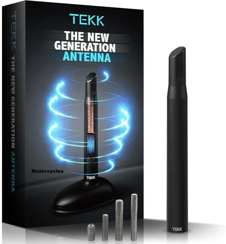 Miniatura 22 de Tekk - Antena corta para auto, diseñada para una recepción optimizada de FM/AM, 4.8 pulgadas