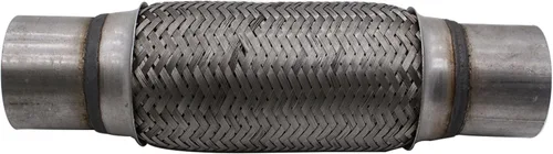 Miniatura 3 de Tubo flexible de escape, tubo flexible de escape resistente de acero inoxidable de 2.5 x 8 pulgadas, tubo flexible de escape de doble trenza